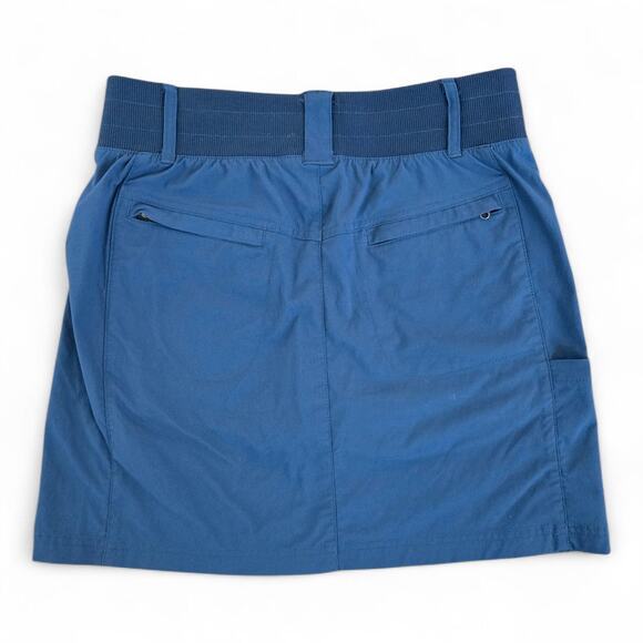 Title Nine Clamber Skirt Blue Size 4 Built In Shorts Performance Hiking Skort - Picture 2 of 6